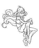 coloriage winx observe